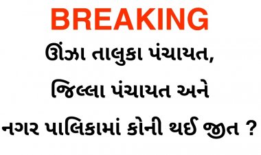 ઊંઝા નગર પાલિકા,તાલુકા અને જિલ્લા પંચાયતના શુ આવ્યા પરિણામ ? કહોડા સીટ પર કોણ જીત્યું ?આ લિંક પર સતત પરિણામો અપડેટ થશે