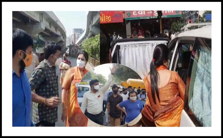 સુરત : વિરોધ પ્રદર્શમાં ભાગ લેવા ગયેલ મેયર વિરુદ્ધ જ નારેબાજી થતા હેમાલી બોઘાવાલા એ ચાલતી પકડી !