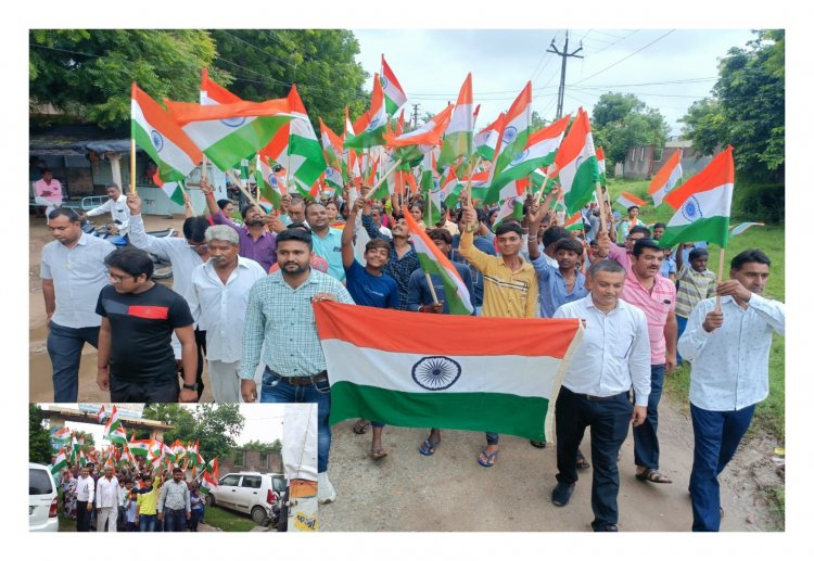 ઊંઝાના મહેરવાડા ગામે ધ્વજવંદન કાર્યકમ બાદ ભવ્ય ત્રિરંગા યાત્રા રેલી યોજાઈ