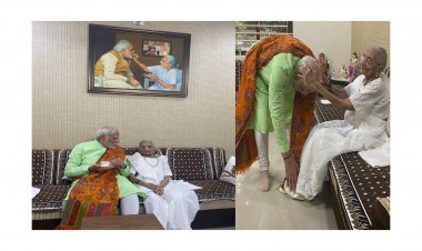 PM મોદીએ માતા હીરાબા ના આશીર્વાદ લીધા અને....
