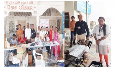 ઊંઝા : ઐઠોર ગામે ભાગવત સપ્તાહ નિમિત્તે રક્તદાન કેમ્પ યોજાયો