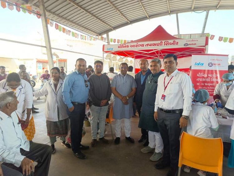 ઊંઝા : APMC ના સહયોગથી આરોગ્ય કેમ્પ યોજાયો : 24 થી 29 જાન્યુઆરી સુધી ફ્રી ચેકઅપ કેમ્પ