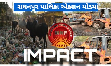 News Impact/ રાધનપુર પાલિકા તંત્ર સફાળું જાગ્યું : ચીફ ઓફિસરે કરી પ્રશંસનીય કામગીરી